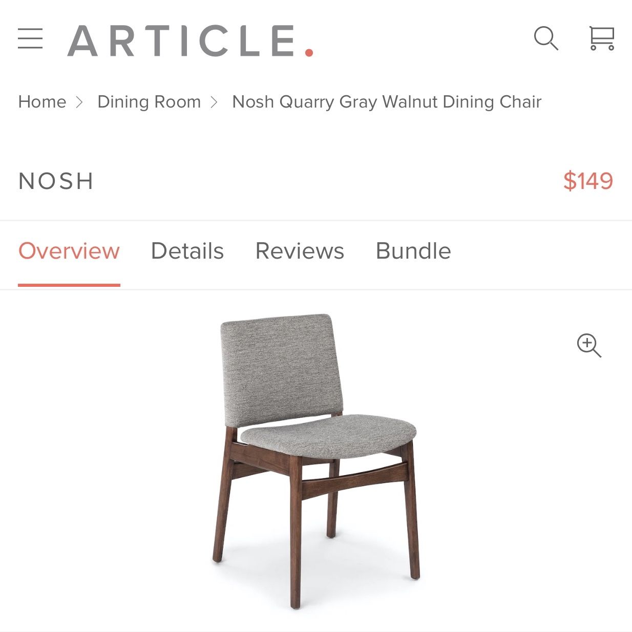 Article Furniture Dining Chairs 4 for Sale in Fullerton CA