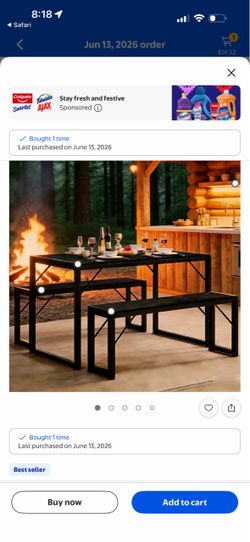 Dinner table outdoors style