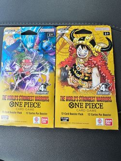 One Piece Card Game OP-17 Booster Packs x2