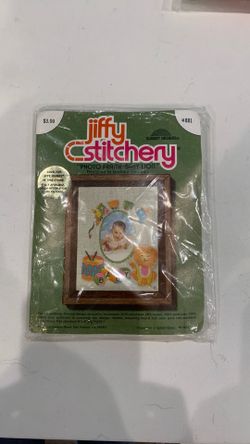 Vintage jiffy stitchery kit