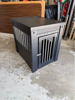 Dog crate end table