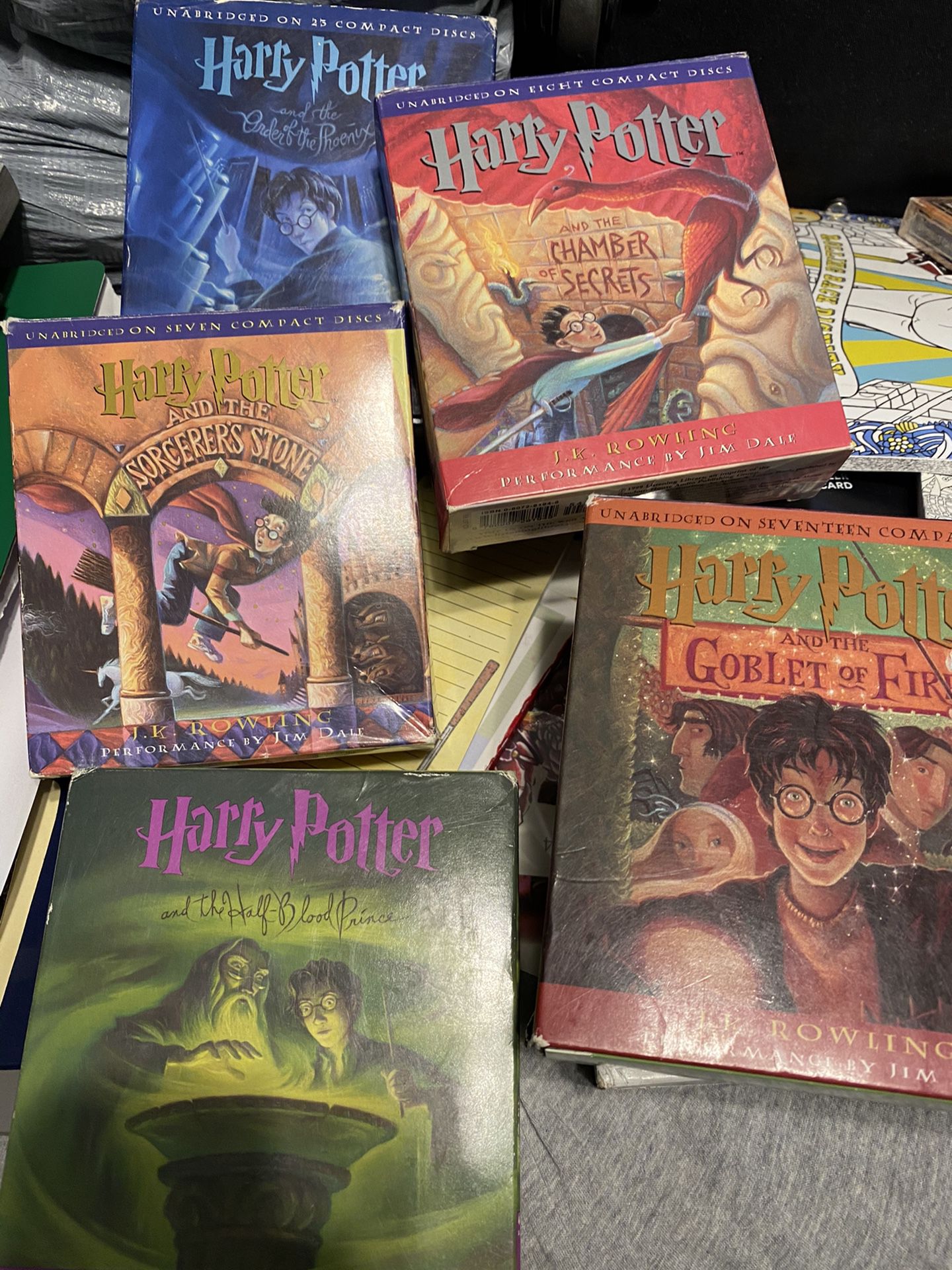 Harry Potter Audio Books CD. Books 1-6