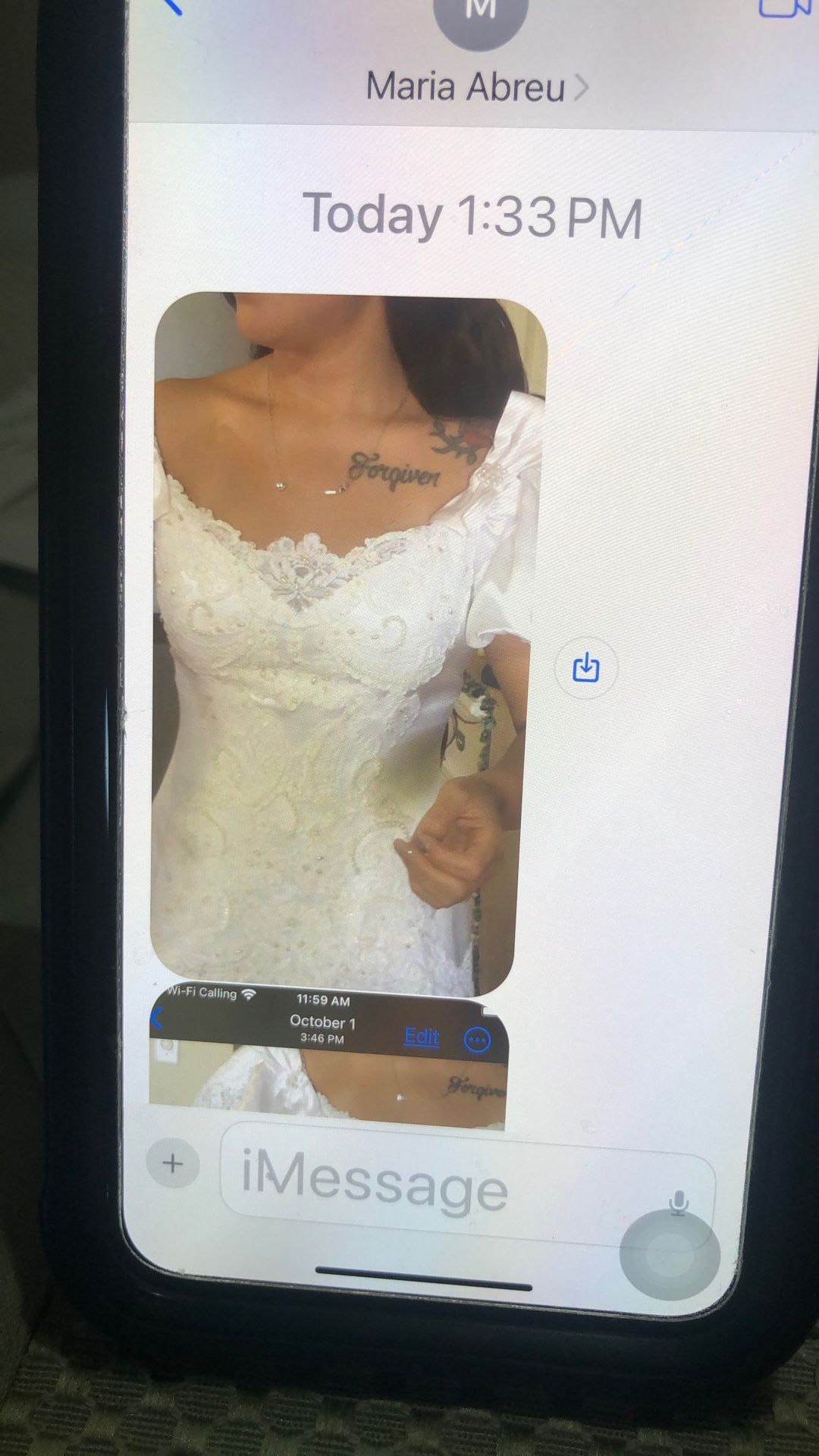 Wedding Dress  Fits Small And Medium , Color Ivory 