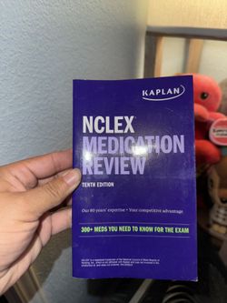 Kaplan NCLEX Medication Review Nursing Student Book Textbook