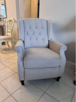 Beige recliner
