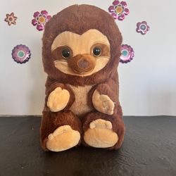 SLOTH!  PLUSH  10 INCH SIPER SOFT NEW !! BROWN