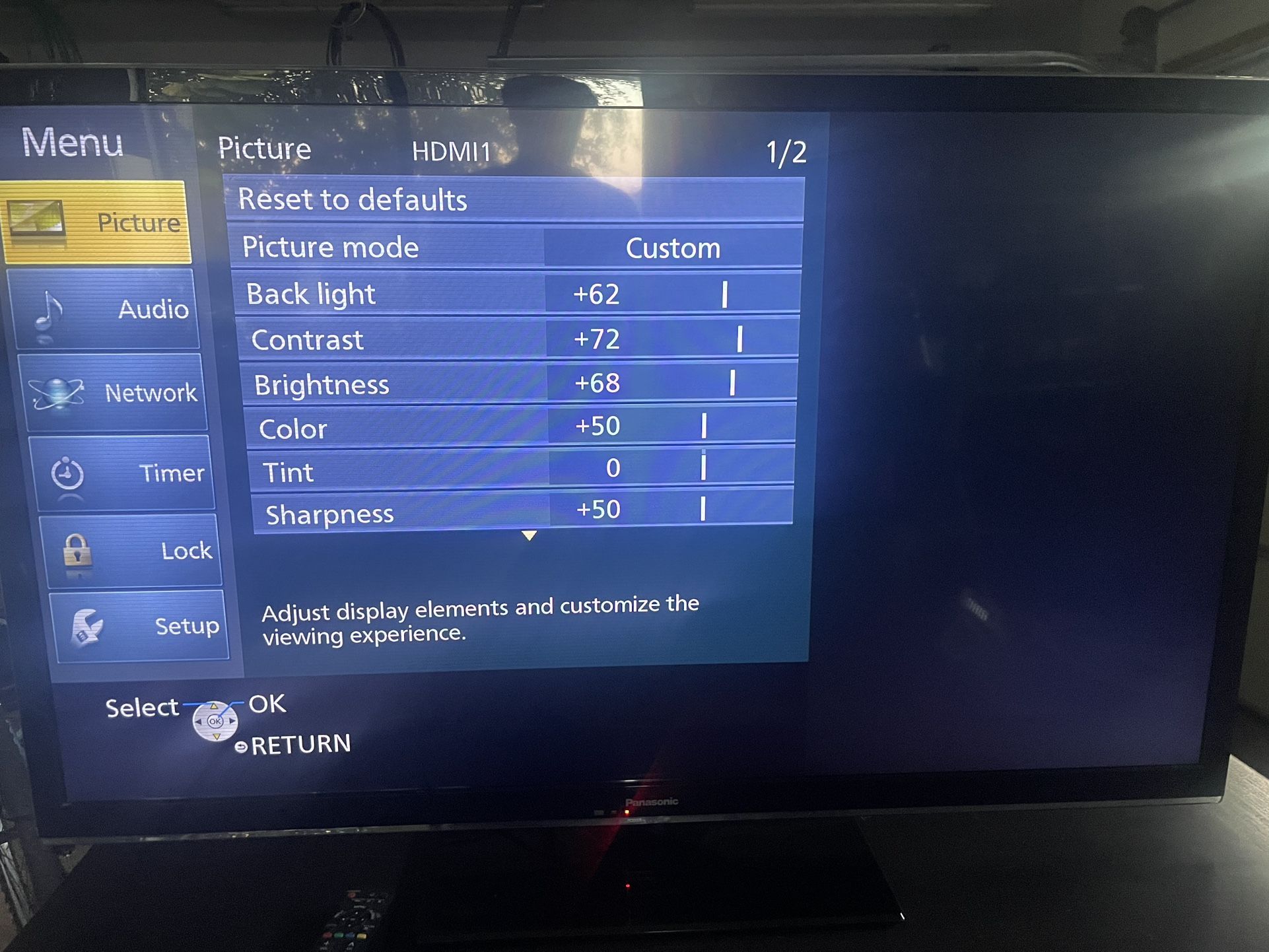 Panasonic 55” TV, TC-55LE54