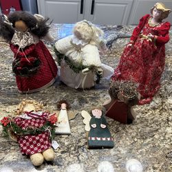 Vintage Angel Collection And Tree Toppers