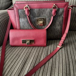 Michael Kors Satchel And Wallet