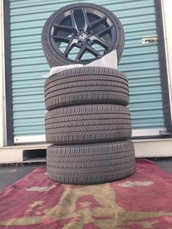 18" Rims Honda Civic 2006 to 2026 llantas %99 Honda civic wheels black Gloss Not black matte