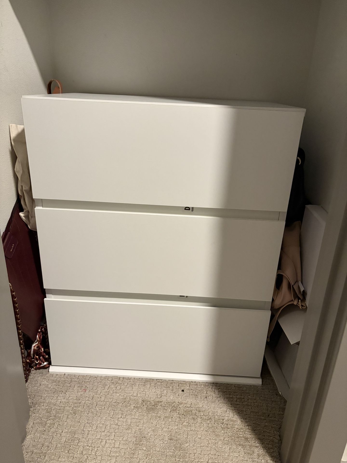 White Cupboard With Drawers