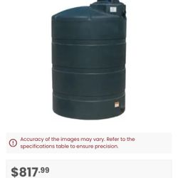 500 Gallon Vertical Water Storage Tank in Green