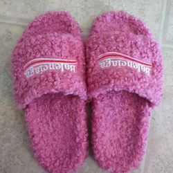 pink balenciaga slides
