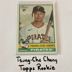 Tsung-Che Cheng Boston Red Sox Shortstop Topps Rookie Card.