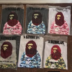 Bape shirts $40 each