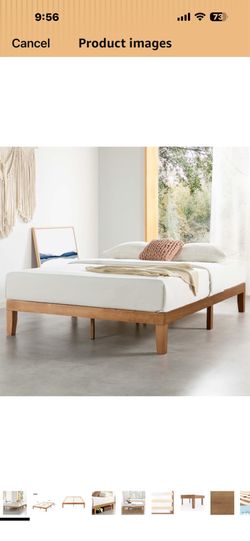 Queen Bed Frame and Foam Mattress