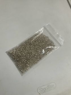 Silver Glass Seed Beads Bulk Bag