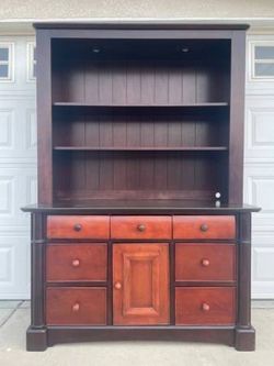 Hard Wood Bookcase Shelf Cabinet