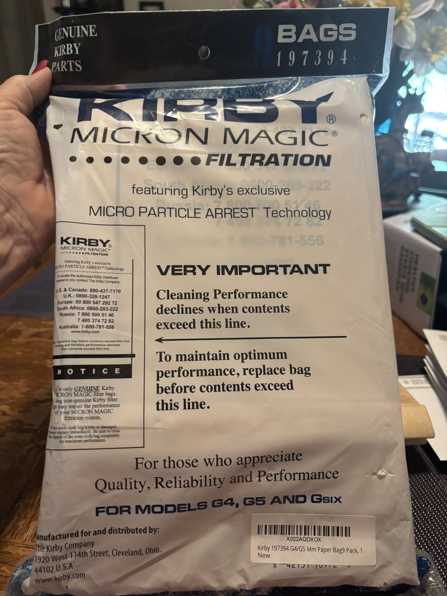 Kirby vacuum bags