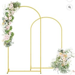 Gold Arch Stands 5’ & 6.2’ 