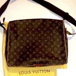 Louis Vuitton Shoulder Bag Messenger Monogram Brown Abbesses District Laptop Anniversary Christmas Gift  