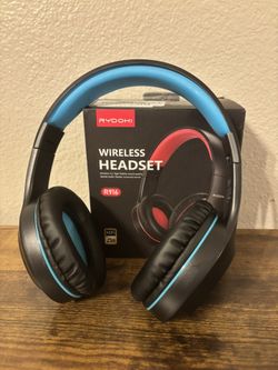 Rydohi Wireless Over The Ear Headset Black/ Blue