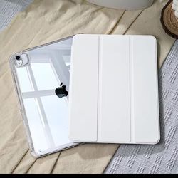 Case NUEVO para iPad 10.2” / 10.5” – Blanco, con tapa y espacio para Pencil 