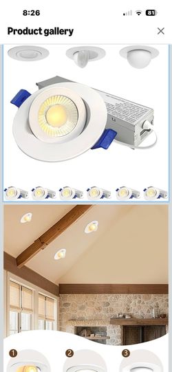 Brand New 2”Mini Gimbal Recessed LED lights, Adjustable Eyeball Spotlight