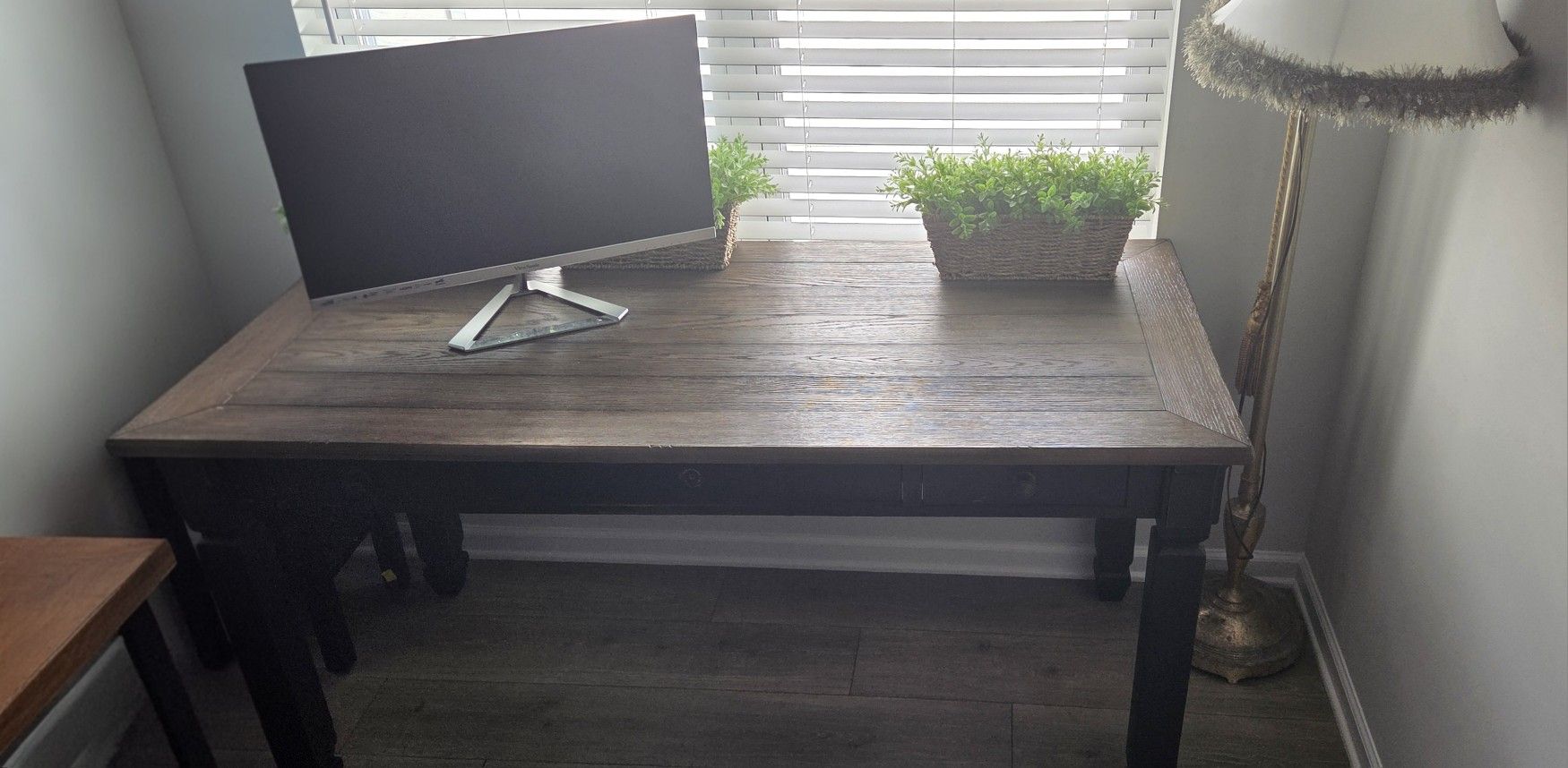 (2) Set Of Two Desks, Tables Or TV Stands- 3 Drawers Each