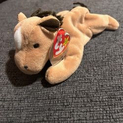 Vtg Ty Beanie Babies Derby The Horse 1995 #4008 Tush And Ear Tags