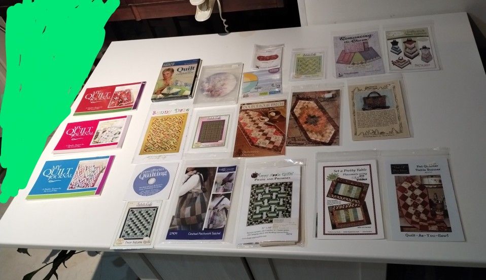 Lot Of Quilting Sewing DVDs Crafting Ideas Patterns And Journal