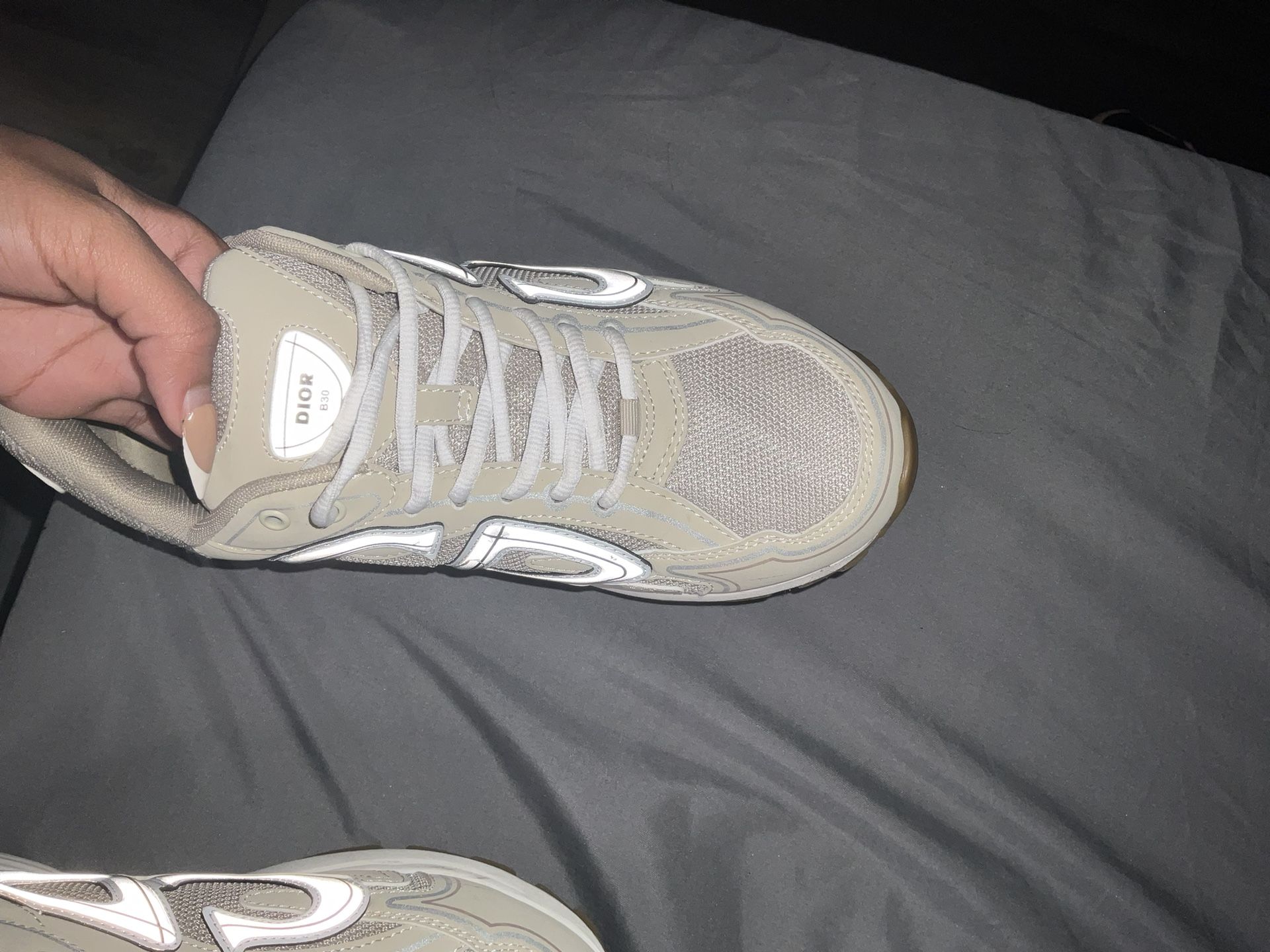 B30 Countdown Sneaker Cream Technical Mesh and Cream Technical Fabric