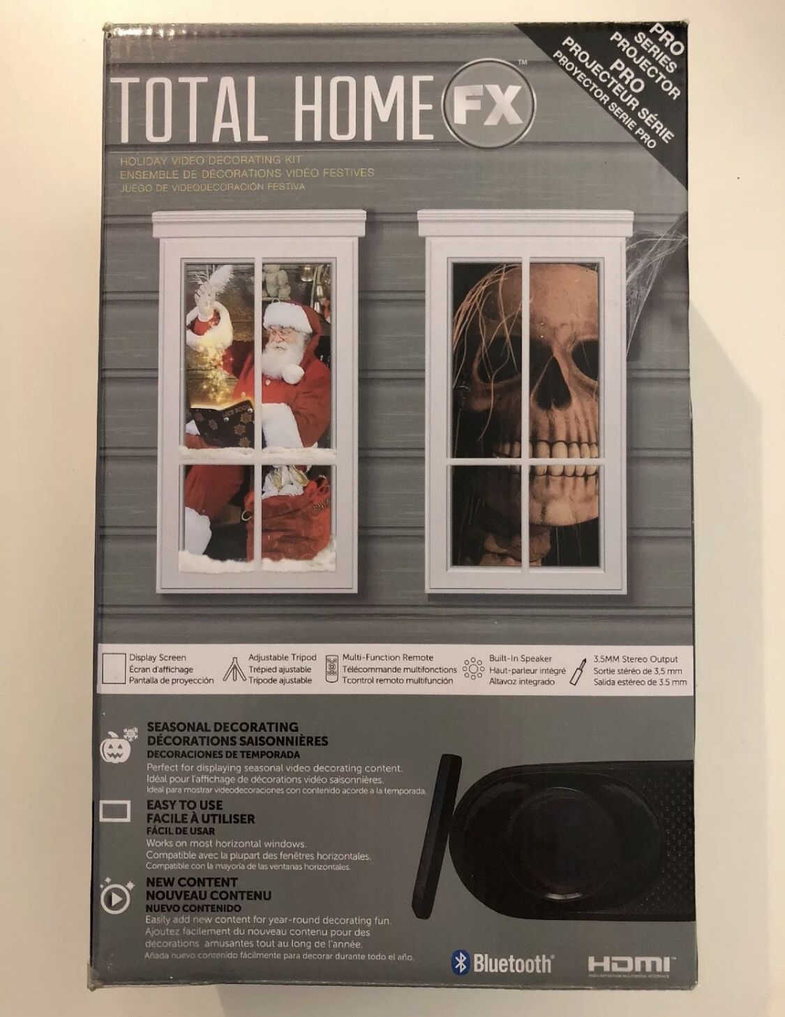 Total Home FX PRO Animated Window Projector Christmas Halloween HDMI BLUETOOTH