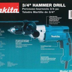 3/4” Makita Hammer drill (corded)