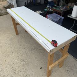 Work Table 76”x23”x 37” tall