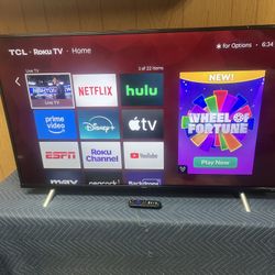 50” TCL 4K  SMART ROKU TV HDR10