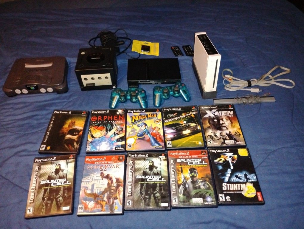 N64,PS2 Slim,Wii, Nintendo Cube Cords Games