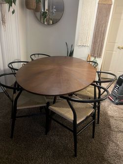 Oval Table and  6. Chairs  MCM