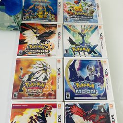 nintendo 3ds 8 pokemon games