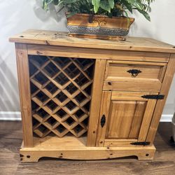 Wine bar rack cabinet