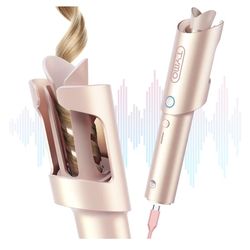 TYMO Cordless Automatic Curling Iron - TYMO CurlGo 1 Inch Beach Waves Rotating Curling Wand, Portable Hair Curlers for Travel, Dual Voltage & Recharge