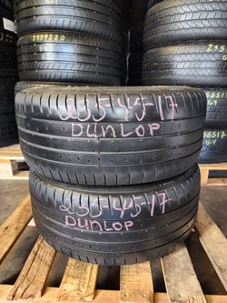 235 45R 17 USED TIRES DUNLOP 2354517 USED TIRES (PAIR) MOUNT BALANCE INCLUDED