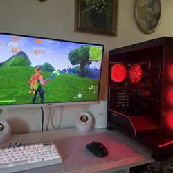 Black Gaming Pc Computer Desktop RX 6500 / Ryzen 5 5500