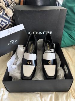 Coach Two-Tone Leather Loafers