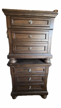 Solid Wood SET OF 2 – Rustic Modern Bedroom Furniture
