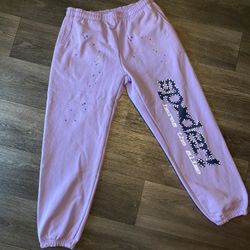SP5DER SWEATS SIZE LARGE MEN