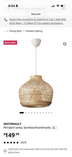 IKEA Bamboo Pendant Light