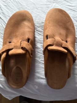 Time and Tru Suede Clogs Size 9