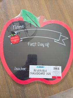 First day of school chalkboard