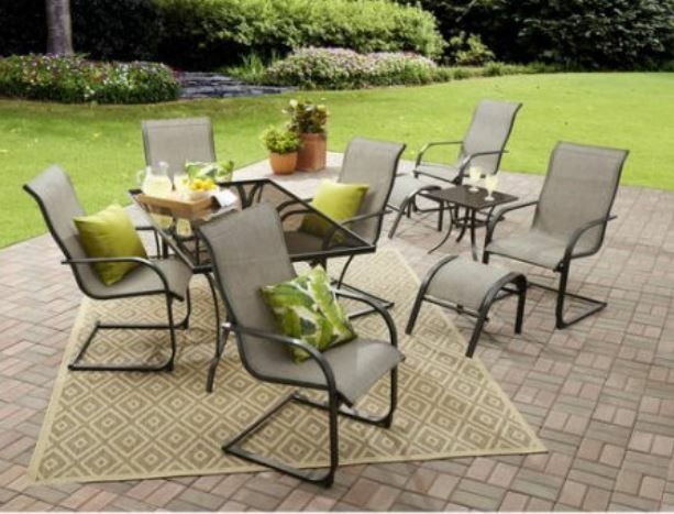 Mainstays Bristol Springs 10-Piece Dining Set, Grey